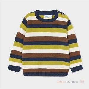 NEW MAYORAL kids stripe knitted boy sweater in multi